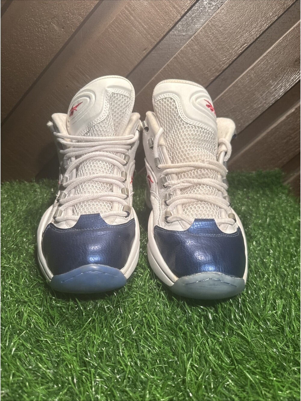 Size 9.5 - Reebok Question 2016 Mid Blue Toe - Picture 2 of 14